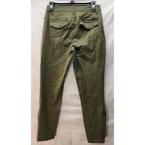 Social Standards Pants Womens Sz 2 Army Green Logan Utility Zipper Ankle - Picture 8 of 12